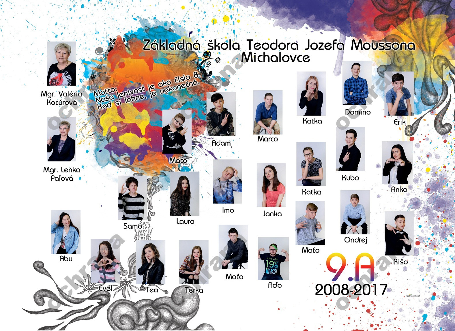 Smart - Tablo na doske 5037: machule, kreslené